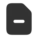 Document Remove SVG Icon